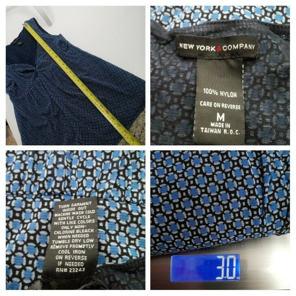 New York & Company Geometric Top Medium - Picture 12 of 14